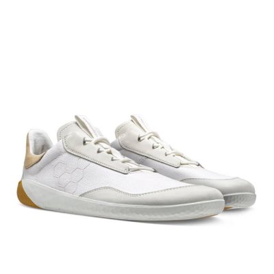 Chaussure Running Vivobarefoot Geo Shell Homme - Blanche GJF649257